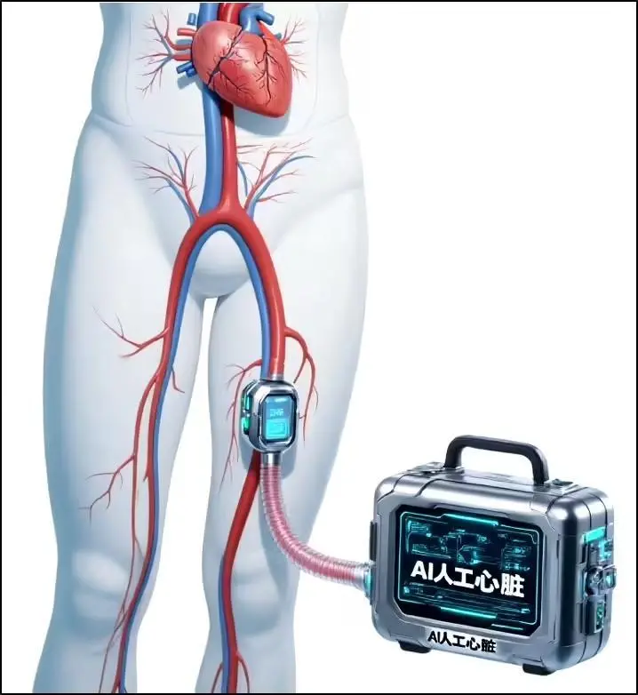 “ai人工心脏”项目落地武汉,搭载“会思考的泵” ai 人工心脏示意图