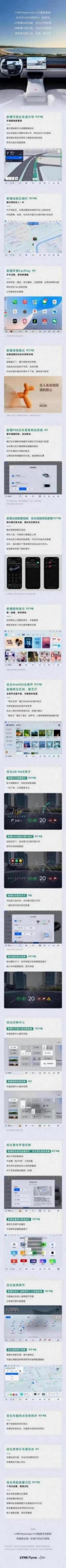 领克07/08推送lynk flyme auto 1.9.0版本:新增可视化车道引导、巡航红绿灯等