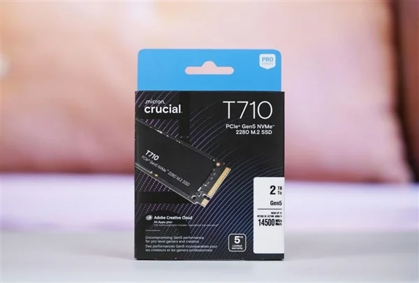 英睿达速度最快的gen 5 ssd！t710 2tb图赏