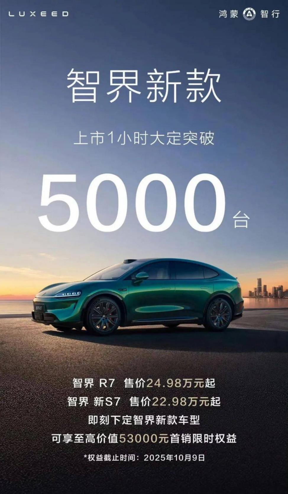 鸿蒙智行密集上新:一口气推6款新车,仅三款车订单就近10万