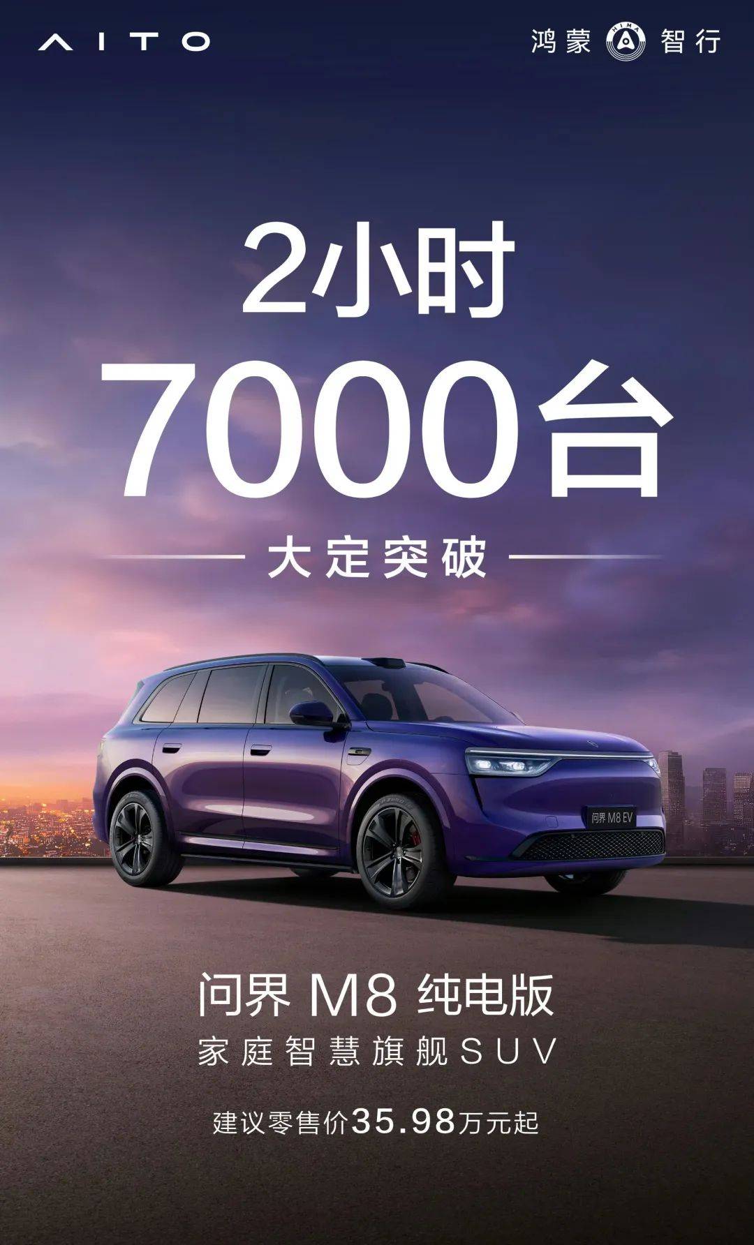 鸿蒙智行密集上新:一口气推6款新车,仅三款车订单就近10万