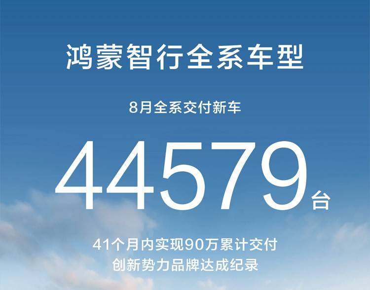 2025年8月新势力销量排名!