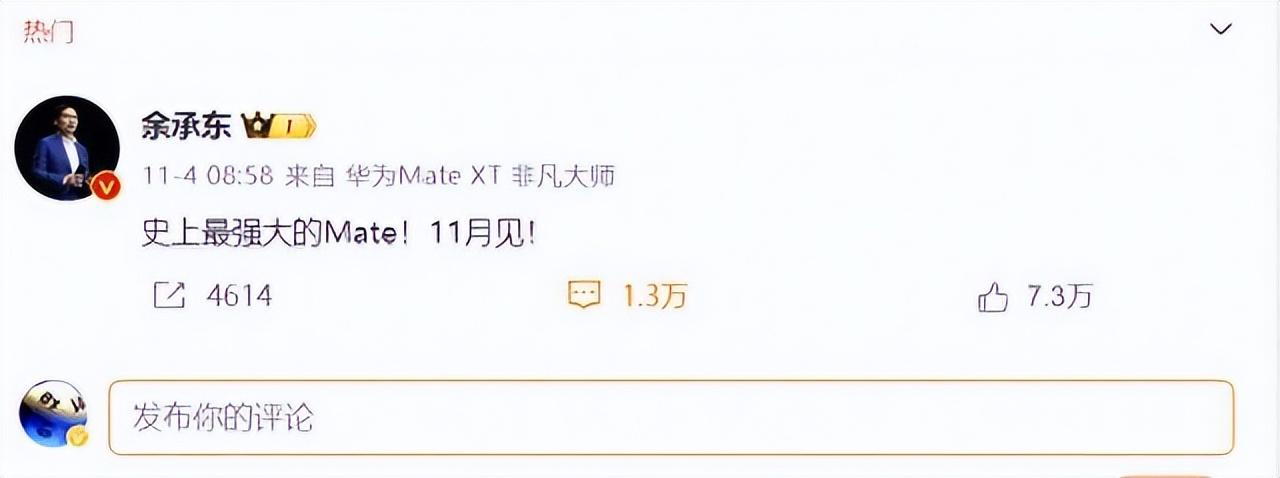 华为mate70系列确认发布:新旗舰手机,更实惠的王者之选